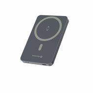 Swissten Power Bank Fusion 5000mAh s nabíjením Apple Watch (kompatibilní s MagSafe) Stříbrná - Power Bank