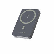 Swissten Power Bank Fusion 10.000mAh s nabíjením Apple Watch (kompatibilní s MagSafe) Stříbrná - Power Bank