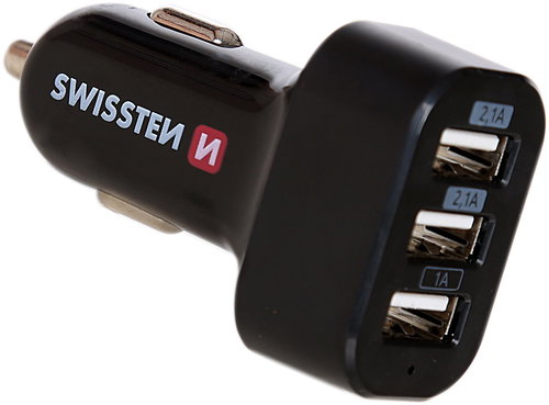 Swissten Car Adapter 3xUSB 5.2A - Car Charger - Main image