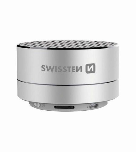 Swissten i-Metal Bluetooth Speaker, Silver - Bluetooth Speaker - Main image