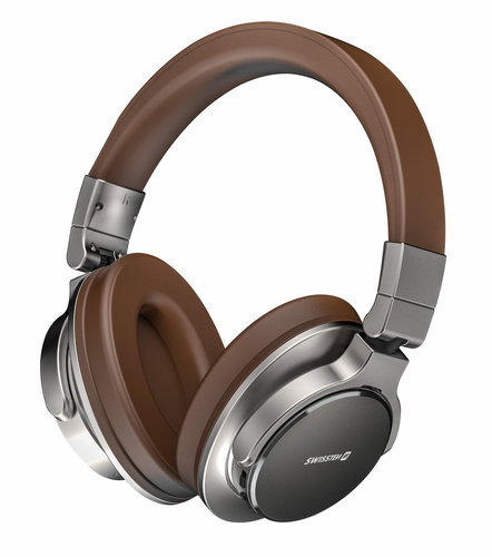 Swissten Jumbo Bluetooth stereo headphones silver/brown - Wireless Headphones - Main image