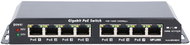EXTRALINK PoE Switch 7× gigabit PoE, 1× uplink RJ45, napájení 24V 2,5A, výkon 60 W Kratos - Switch