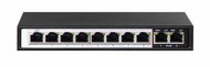 EXTRALINK PoE Switch 8× 100Mb/s PoE/PoE+, 2× RJ45 uplink 100Mb/s, 96 W Ceres - Switch