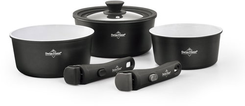 Swiss Haus sada nádobí 6dílná Sapphire černá - Cookware Set - Main image