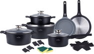 Swiss Haus 19-piece Sapphire black cookware set - Cookware Set