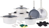 Swiss Haus 19-piece Sapphire white cookware set - Cookware Set
