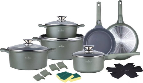 Swiss Haus 19-piece cookware set, Sapphire green - Cookware Set - Main image
