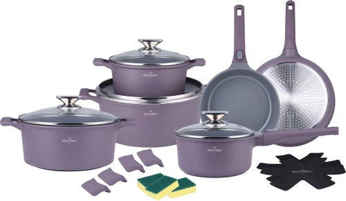 Swiss Haus 19-piece Sapphire purple cookware set - Cookware Set - Main image
