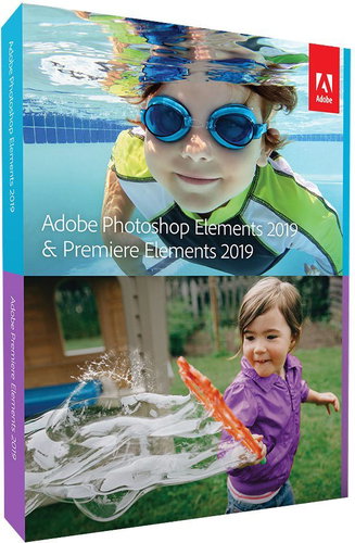 Adobe Photoshop Elements + Premiere Elements 2019 MP ENG Schüler- und Lehrerbox - Grafiksoftware - Hauptbild