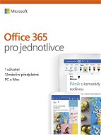 Microsoft Office 365 pre jednotlivcov CZ (BOX) - Kancelársky softvér