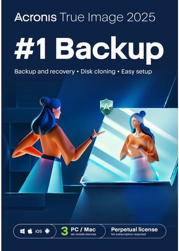 Acronis True Image 2025 - 3 PCs (elektronische Lizenz) - Backup-Software - Hauptbild
