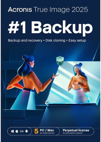 Acronis True Image 2025 - 5 PC (elektronická licence) - Zálohovací software - Hlavní obrázek