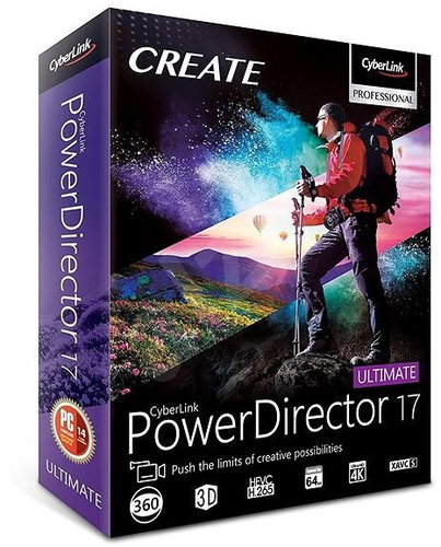 CyberLink PowerDirector 17 Ultimate (Electronic License) - Office Software - Main image
