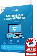F-Secure SAFE DR pre 3 zariadenia na 1 rok + Data Recovery pre 1 zariadenie na 1 rok (elektronická l - Antivírus