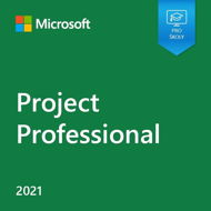 Microsoft Project Professional 2021, EDU (elektronická licence) - Kancelářský software