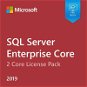 Microsoft SQL Server 2019 Enterprise Core – 2 Core License Pack, EDU (elektronická licencia) - Kancelársky softvér