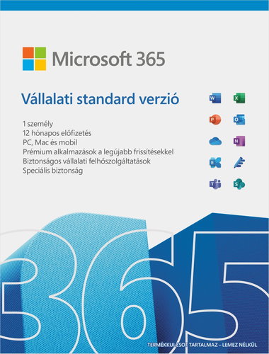 Microsoft 365 Business Standard (elektronikus licenc) Fő fotó Microsoft 365 Business Standard (elektronikus licenc) - Licenc - Fő fotó