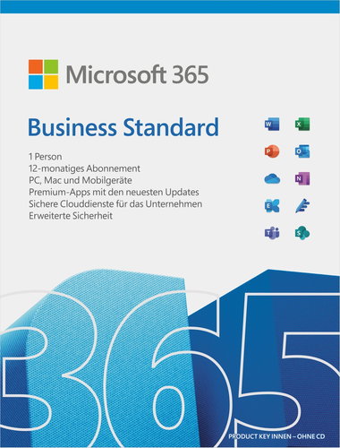Microsoft 365 Business Standard (elektronische Lizenz) Hauptbild Microsoft 365 Business Standard (elektronische Lizenz) - Lizenz - Hauptbild