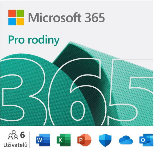 Microsoft 365 pro rodiny CZ (BOX) - Kancelářský software - Hlavní obrázek