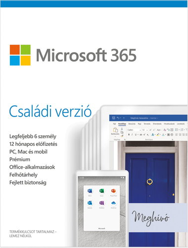 Microsoft 365 Családi verzió (BOX) - Irodai szoftver - Fő fotó