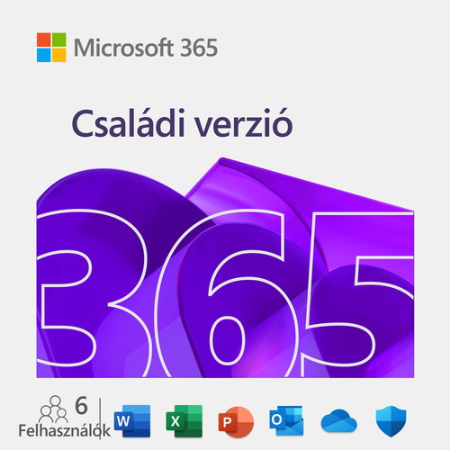 Microsoft 365 Családi verzió (elektronikus licenc) - Irodai szoftver - Fő fotó
