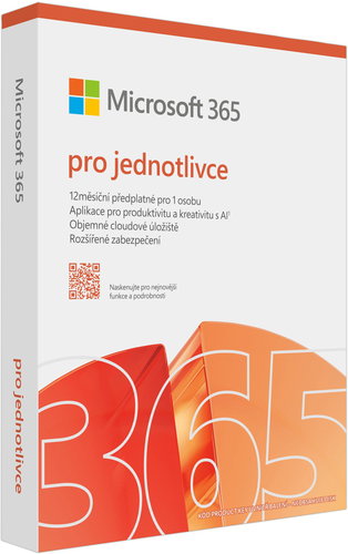 Microsoft 365 pro jednotlivce CZ (BOX) - Kancelářský software - Hlavní obrázek
