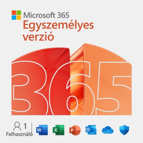 Microsoft 365 Egyszemélyes verzió (elektronikus licenc) Fő fotó Microsoft 365 Egyszemélyes verzió (elektronikus licenc) - Irodai szoftver - Fő fotó