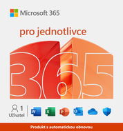 Microsoft 365 pro jednotlivce na 12 měsíců (s automatickou obnovou) - Kancelářský software