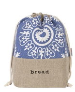 Slowroom Linen pastry bag 2in1 - azure - Baked Goods Bag
