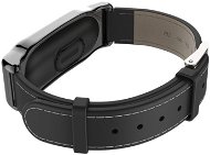 SXT Mi Band 2 koženkový náramok čierny - Remienok na hodinky