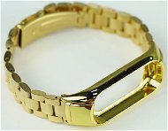 SXT Mi Band 3 kovový náramok (Typ 1) zlatý - Remienok na hodinky