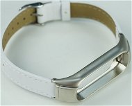 SXT Mi Band 3 koženkový náramok biely - Remienok na hodinky