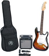 SX SE1 Electric Guitar Kit 3-Tone Sunburst - Elektrická gitara