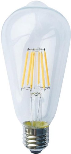 Retro LED Filament ST64 Clear 6W E27 - LED izzó - Fő fotó