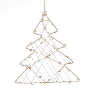 LED vianočný stromček do okna 40× LED, teplá biela - Vianočné osvetlenie