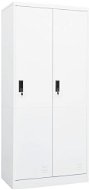Šatní skříň bílá 80 × 50 × 180 cm ocel, 335966 - Šatní skříň