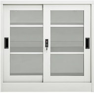 Wardrobe with sliding doors light grey 335955 - Wardrobe