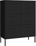 Zásuvková skříň černá 336151 - Skříň