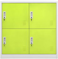 Uzamykatelná skříň světle šedá a zelená 336435 - Skříň