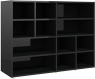 Odkládací skříňka černá vysoký lesk 804479 - Skříňka