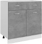 SHUMEE Bottom with drawer concrete grey 801240 - Cupboard