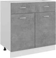SHUMEE Bottom with drawer concrete grey 801240 - Cupboard