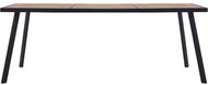 Jídelní stůl světlé dřevo a černý 200 × 100 × 75 cm, 281871 - Jídelní stůl