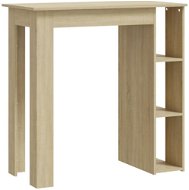 Barový stôl s regálom dub sonoma 102 × 50 × 103,5 cm, 809461 - Barový stôl