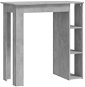 Barový stôl s regálom betónovo sivý 102 × 50 × 103,5 cm, 809462 - Barový stôl