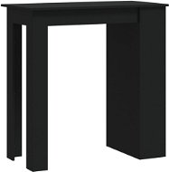 Barový stůl s úložným regálem černý 102 × 50 × 103,5 cm, 809468 - Barový stůl