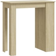 Barový stůl s úložným regálem dub sonoma 102 × 50 × 103,5 cm, 809470 - Barový stůl