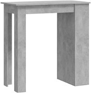 Barový stůl s úložným regálem betonově šedý 102 × 50 × 103,5 cm, 809471 - Barový stůl