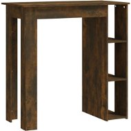 Barový stôl s regálom dymový dub 102 × 50 × 103,5 cm, 812963 - Barový stôl