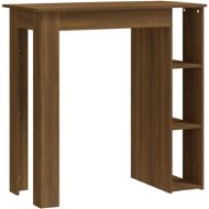 Barový stôl s regálom hnedý dub 102 × 50 × 103,5 cm, 812965 - Barový stôl